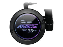 Cargar imagen en el visor de la galería, Regriferación Líquida Aorus WaterForce X 280, LCD Circular, RGB Fusion 2.0, Ventiladores 140mm ARGB