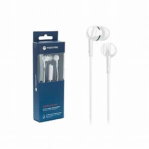 Audífonos Motorola EarBuds 105 (Jack 3.5mm, Blanco)