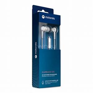 Audífonos Motorola EarBuds 105 (Jack 3.5mm, Blanco)