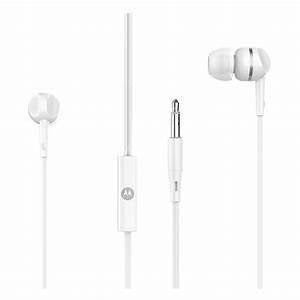 Audífonos Motorola EarBuds 105 (Jack 3.5mm, Blanco)