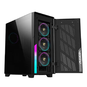 Gabinete Gamer Gigabyte Aorus C500 Glass ST (E-ATX, Vidrio Templado, 4 Ventiladores ARGB)