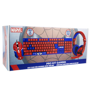 Kit Gamer Disney Spider-Man, Teclado, Mouse, Audífonos