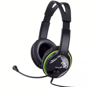 Audifono Gamer Over-Ear Genius HS-400A, micrófono, control remoto integrado, 3.5 mm