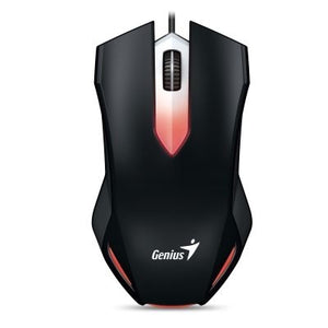 Mouse Óptico Genius X-G200 Alámbrico USB 1000Dpi 3 Botones Retroiluminado, Led Red