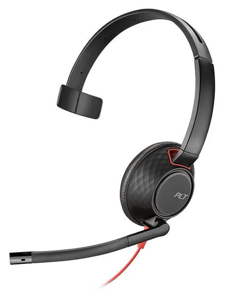 Auriculares Plantronics Blackwire 5210 (supraaurales mono, conectividad dual de 3,5 mm y USB tipo A)