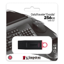 Cargar imagen en el visor de la galería, Pendrive Kingston USB Flash Drive, 256GB, USB-C 3.2 Gen 1, Exodia Black Pink