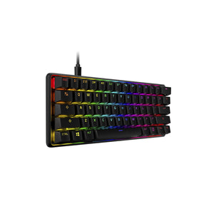 Teclado Gamer Mecánico HyperX Alloy Origins 60%, Switches Red, RGB, PBT, Layout Inglés, USB-C