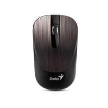 Cargar imagen en el visor de la galería, Mouse Inalámbrico Genius NX-7015, 3 Botones, 1.600 DPI, Receptor USB, Negro/Chocolate