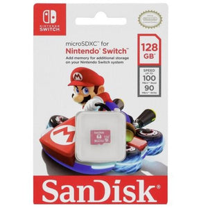 MEMORIA MICRO SD PARA NINTENDO SWITH 128GB 100MB/90MB