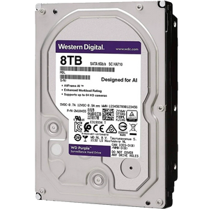 Western Digital WD Purple - Hard drive - Internal hard drive - 8 TB - 3.5" - 5640 rpm