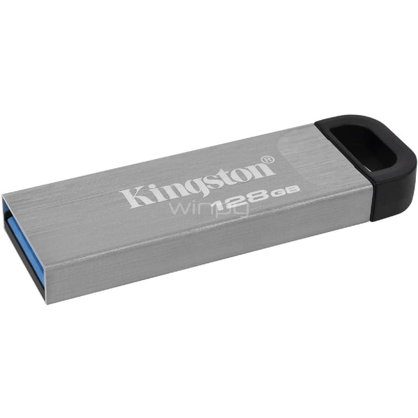 Pendrive Kingston DataTraveler Kyson de 128GB (USB 3.2, 200MB/s, Plata)