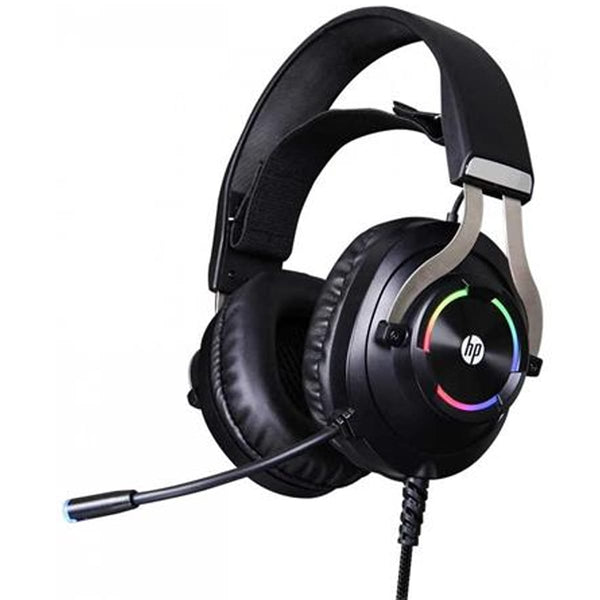 Audifonos Gamer HP H360, Micrófono, RGB, Jack 3.5mm + USB, Compatible con PC y PS4