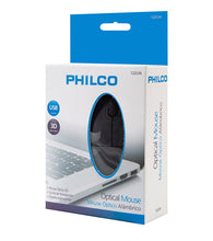 Cargar imagen en el visor de la galería, MOUSE OPTICO USB NEGRO PHILCO