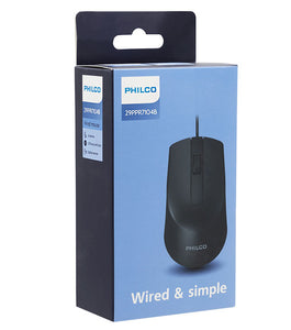 MOUSE ALÁMBRICO SPK7104 NEGRO PHILCO