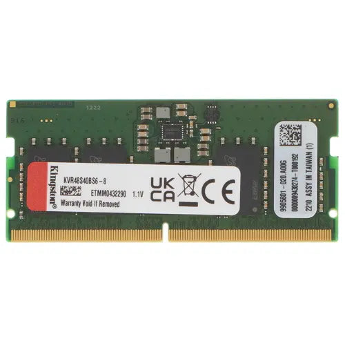 Memoria Ram DDR5 8GB 4800MHz Kingston ValueRAM, SO-DIMM, CL40, 1.1V