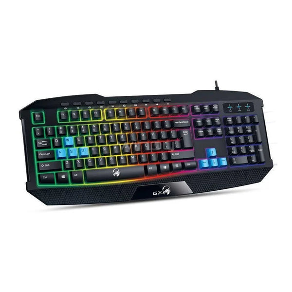 Teclado Gamer Genius Gaming K215 Scorpion Negro USB 7 colores