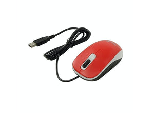 Mouse Genius DX-110, USB, Óptico, 3 botones, Ambidiestro, Rojo