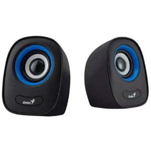 Parlantes Genius SP-Q160, 6W, USB 2.0, Jack 3.5mm, Negro/Azul