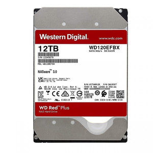 Western Digital Disco Duro Para Nas Wd Red™ Plus, 12Tb, 3.5″ Sata 6Gb/S, 7200Rpm