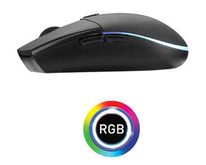 Mouse Gamer Monster Tide, 5 Botones, 7 Color Glare Breathing, 3200 DPI, M1041, Negro