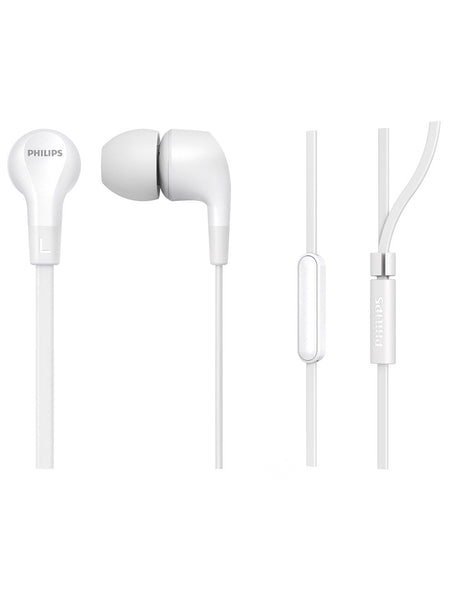 Audífonos Philips In-Ear TAE1105WT, Jack 3.5mm, Controlador 8.6mm, Blanco