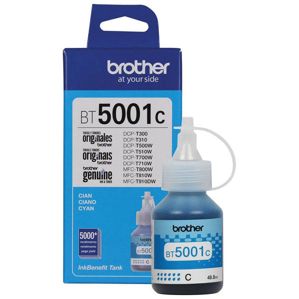 Botella de Tinta Brother Cian BT5001C