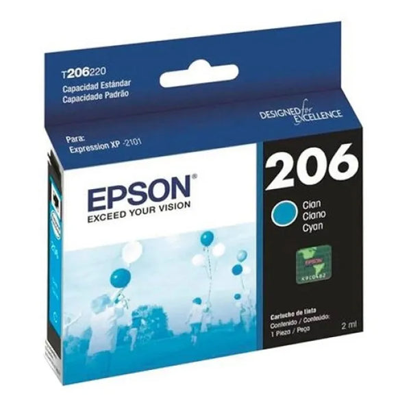 Cartucho de Tinta Cian Epson T206