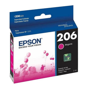 Epson Cartucho De Tinta T206 Magenta Original Inyección De Tinta