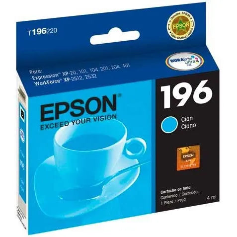 Cartucho de Tinta Epson Cian 196