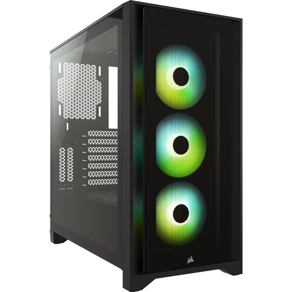 Gabinete Gamer Corsair iCue 4000X, RGB, Vidrio templado, ATX, MicroATX, Mini-ITX