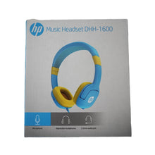 Cargar imagen en el visor de la galería, Audífono Hp Infantil Celeste con Amarillo DHH-1600