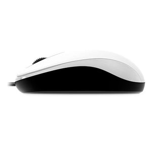 Mouse Genius DX-110, USB, Óptico, 3 botones, Ambidiestro, Blanco