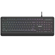 Cargar imagen en el visor de la galería, Teclado Gamer Philips G294 (Retroiluminado, Ingles, Negro)