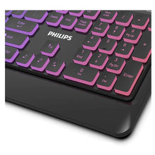 Cargar imagen en el visor de la galería, Teclado Gamer Philips G294 (Retroiluminado, Ingles, Negro)