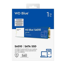 Cargar imagen en el visor de la galería, Unidad de Estado Sólido Western Digital WD Blue SA510, 1TB M.2, Lectura 560MB/s Escritura 520MB/s