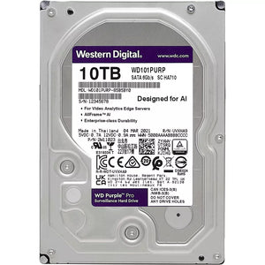 Western Digital Disco Duro Purple 10Tb 3.5″ 7200 Rpm Surveillance