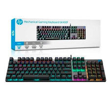 Cargar imagen en el visor de la galería, Teclado Mecánico HP GK400F (Switch Blue, Metálico, RGB, Español, Silver)