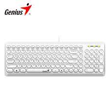 Teclado Genius  USB SLIMSTAR Q200 White (29GENQ200B)