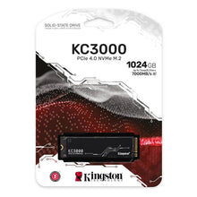 Cargar imagen en el visor de la galería, Unidad de Estado Sólido Kingston KC3000, 1TB, PCIe 4.0 NVMe M.2, 7000MB/s