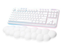 Cargar imagen en el visor de la galería, Teclado Gamer Logitech G715, Wired, Switch GX Brown, RGB, Reposamuñecas, Blanco Niebla, Inglés