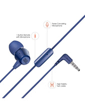 Cargar imagen en el visor de la galería, Audífono JBL C50HI, Wired, In-Ear, Blue