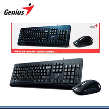 Cargar imagen en el visor de la galería, Kit de Teclado y Mouse Genius KM-160, Alámbrico, USB, Negro (Español)