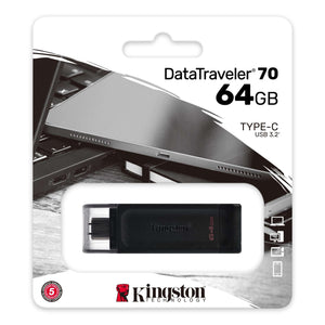 Pendrive Kingston 64GB USB-C Datatraveler 70 Windows/MAC OS