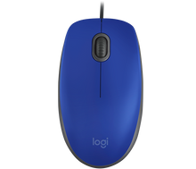 Cargar imagen en el visor de la galería, Mouse Logitech M110 SILENT, Confortable, Wired, Click Silencioso, Blue