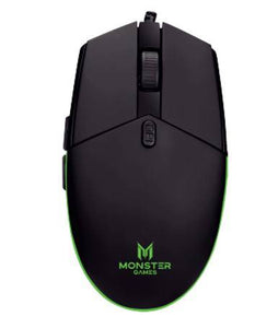 Mouse Gamer Monster Tide, 5 Botones, 7 Color Glare Breathing, 3200 DPI, M1041, Negro