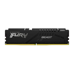 Memoria Ram DDR5 16GB 6000MHz Kingston Fury Beast Black, DIMM, CL40, 1.35V