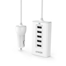 Cargar imagen en el visor de la galería, Cargador para Automóvil Anker, 5 Puertos USB, Blanco, A2311