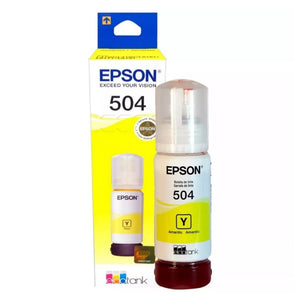 Botella de tinta Epson 504 Amarillo