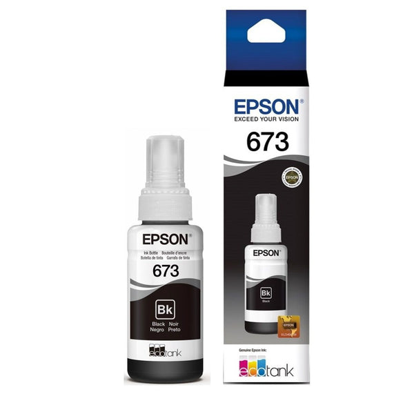 Botella de Tinta Original Epson T673120-AL Negro