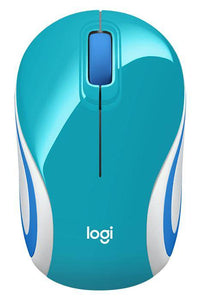 Mouse Mini Inalámbrico Logitech M187, Ultraportátil, Verde Azulado